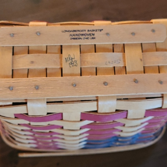 Longaberger Accents Longaberger 25th Anniversary Usa Flag Basket